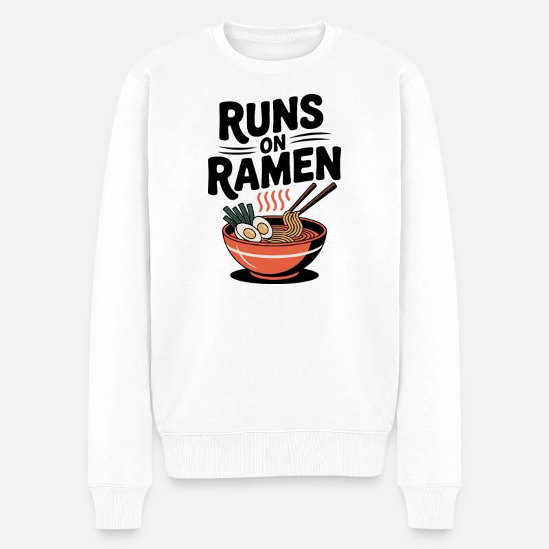 Fonctionne aux ramen - Pull Premium bio Homme - blanc