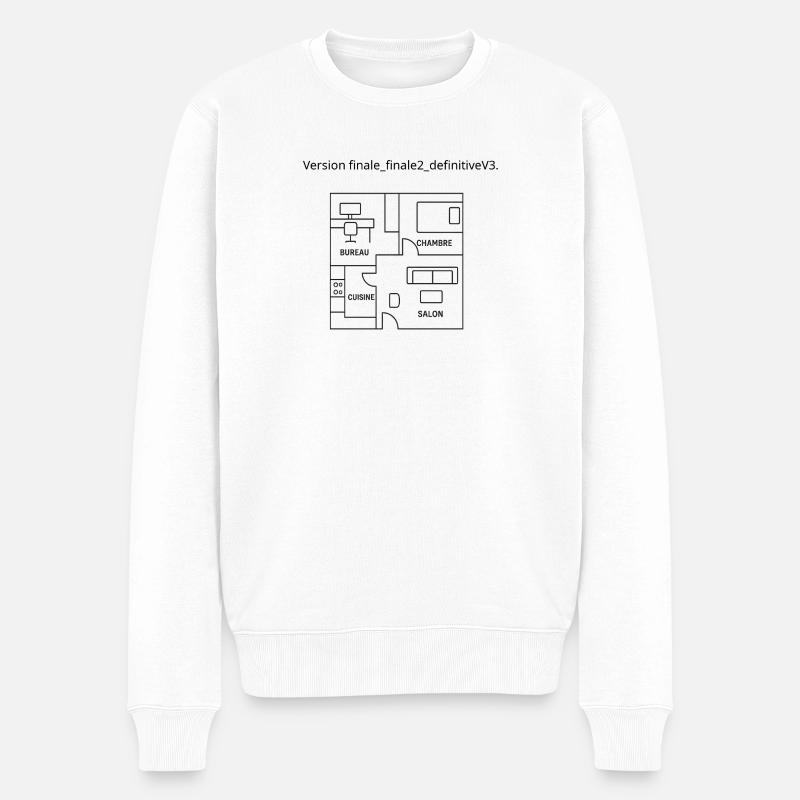 Idée cadeau pour architecte - Pull Premium bio Homme - blanc