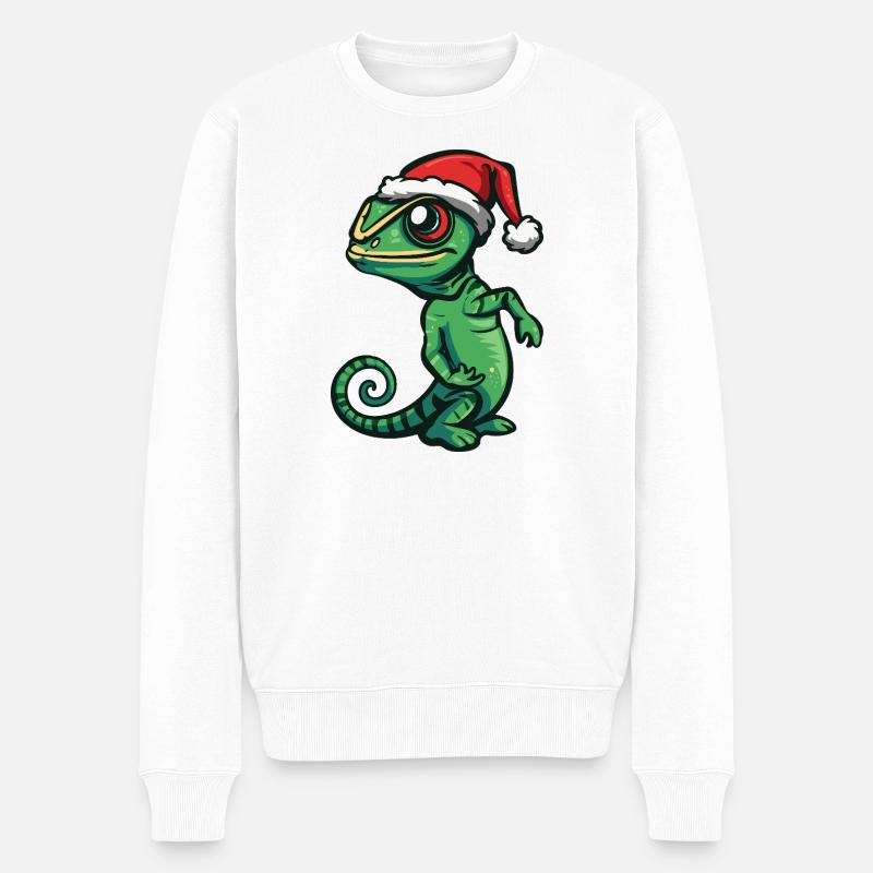 Noël caméléon - Pull Premium bio Homme - blanc