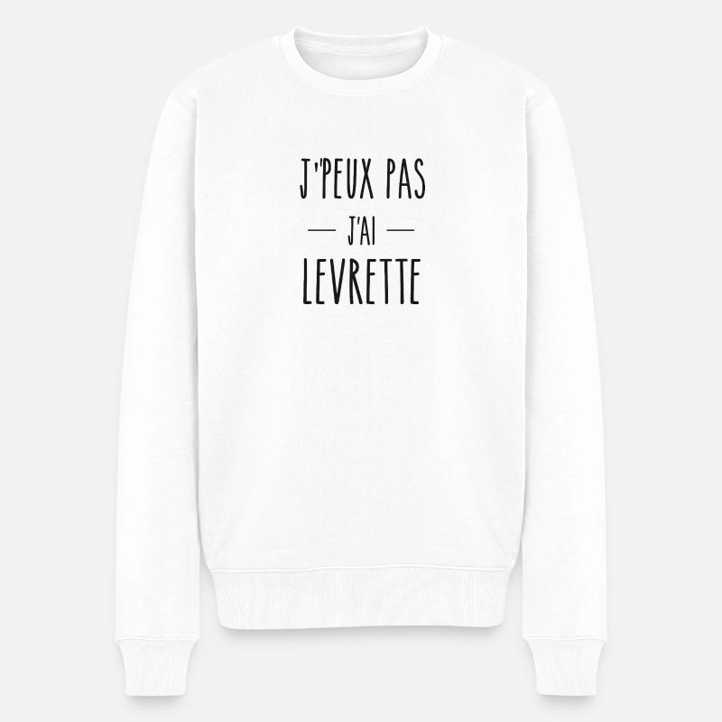 J'peu pas - Pull Premium bio Homme - blanc