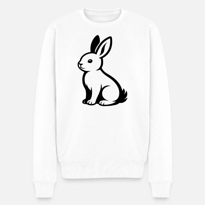 Lièvre - Pull Premium bio Homme - blanc