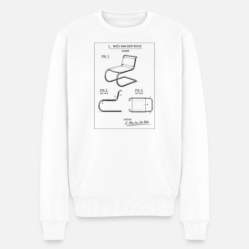 Conception moderne des chaises - Pull Premium bio Homme - blanc