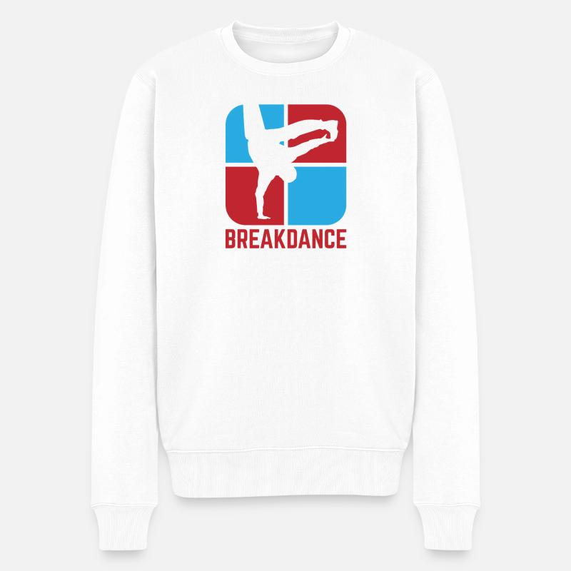 Breakdance - Pull Premium bio Homme - blanc