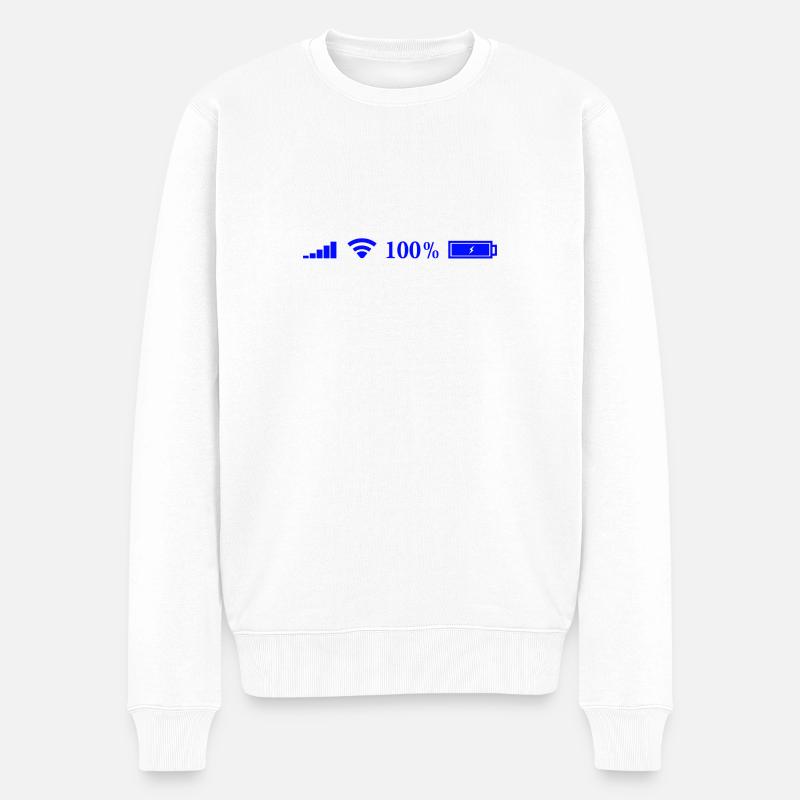 Symbole - Männer Premium Bio Pullover - Weiß