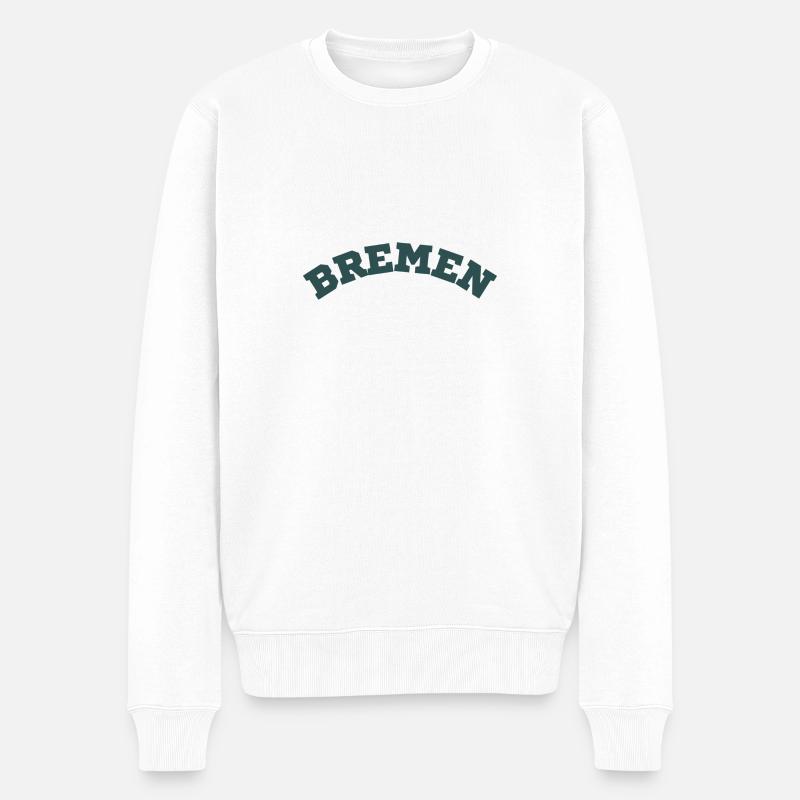 Bremen - Männer Premium Bio Pullover - Weiß