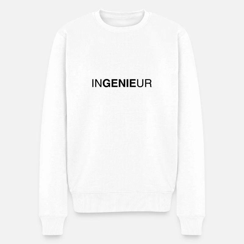 engineer 01 - Men's Premium Organic Jumper - white