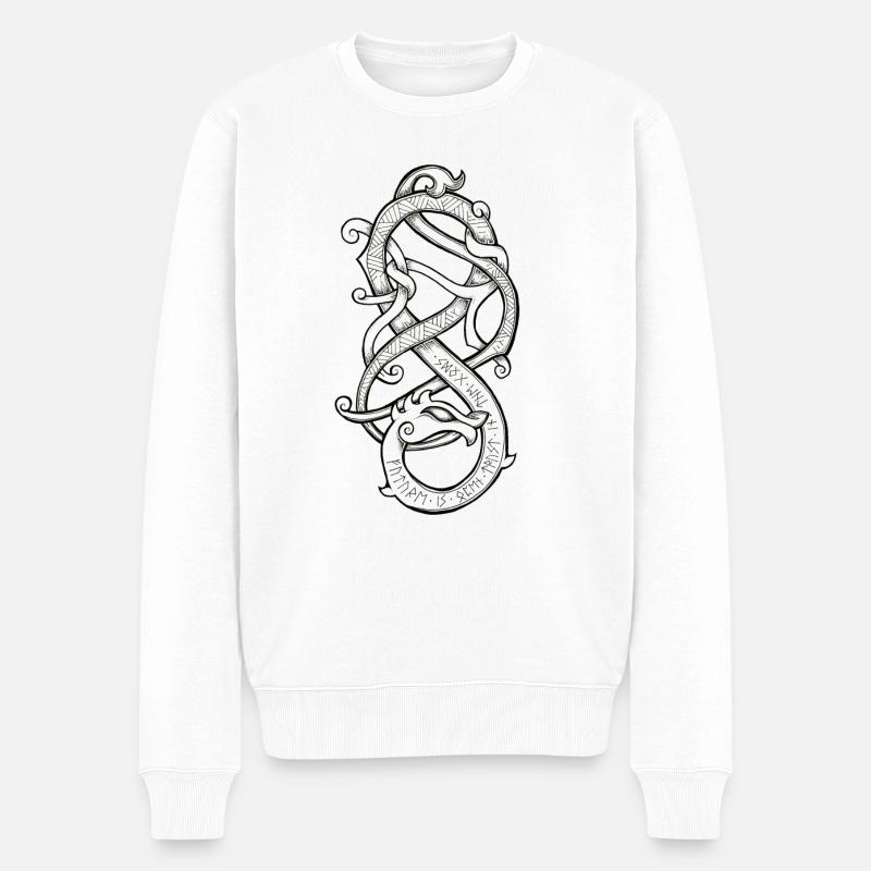 "Futur is open, trust in the Gods." - Pull Premium bio Homme - blanc