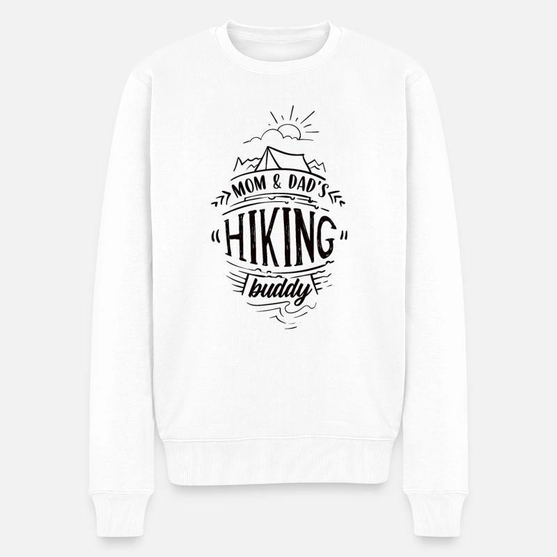 Camping Familie - Urlaub mit Kindern - Männer Premium Bio Pullover - Weiß