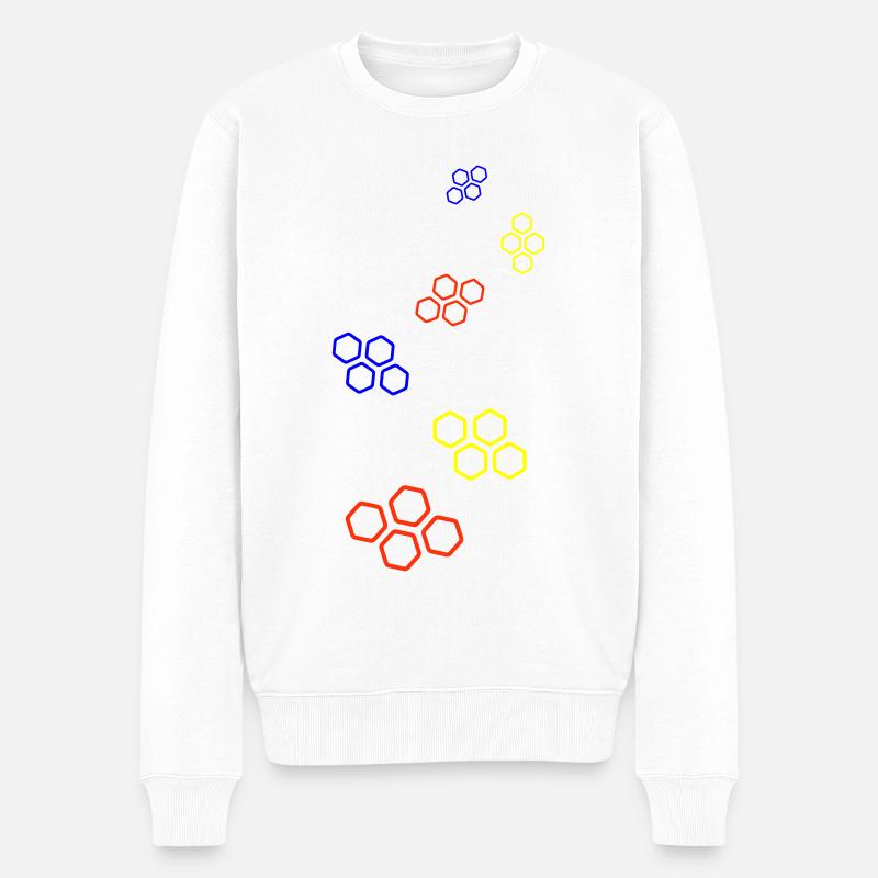 Imker symbol - Männer Premium Bio Pullover - Weiß