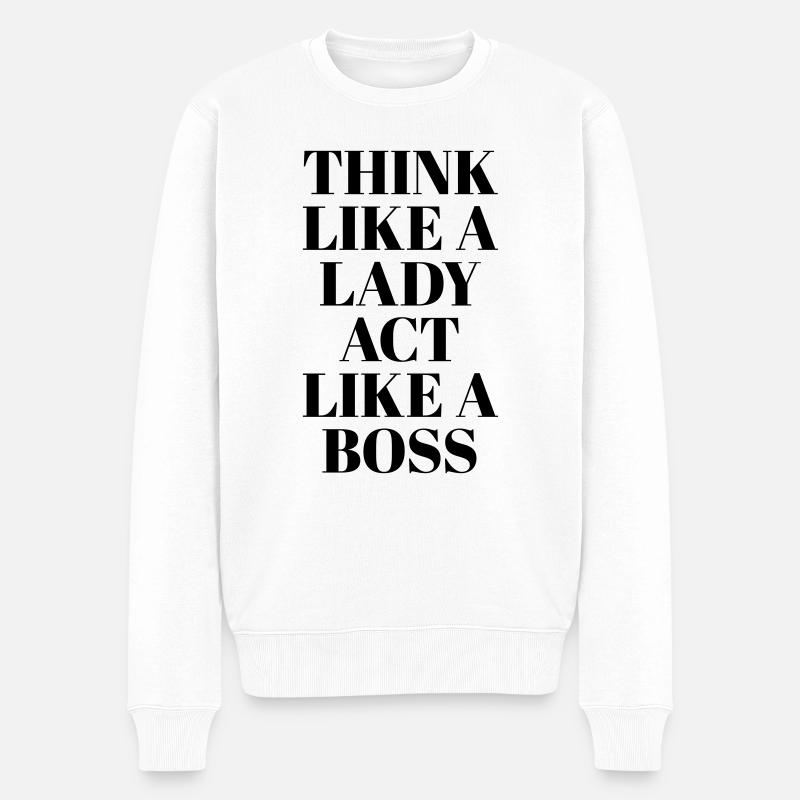 Pensez comme une dame - Pull Premium bio Homme - blanc