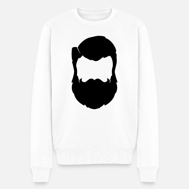 beard - Pull Premium bio Homme - blanc