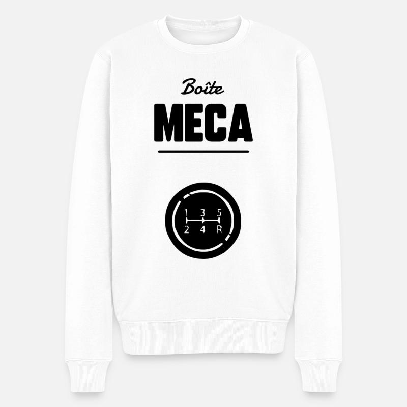 Boîte meca - Pull Premium bio Homme - blanc