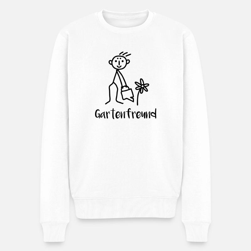 Gärtner Landschaftgärtner Gartenfreund - Männer Premium Bio Pullover - Weiß