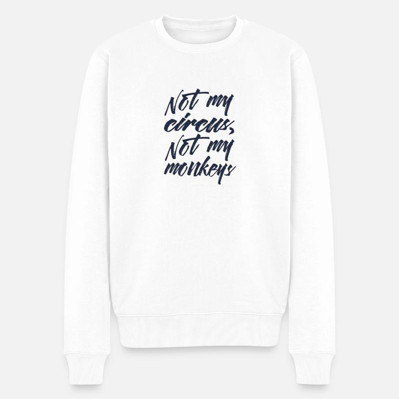 pas mon cirque - Pull Premium bio Homme - blanc