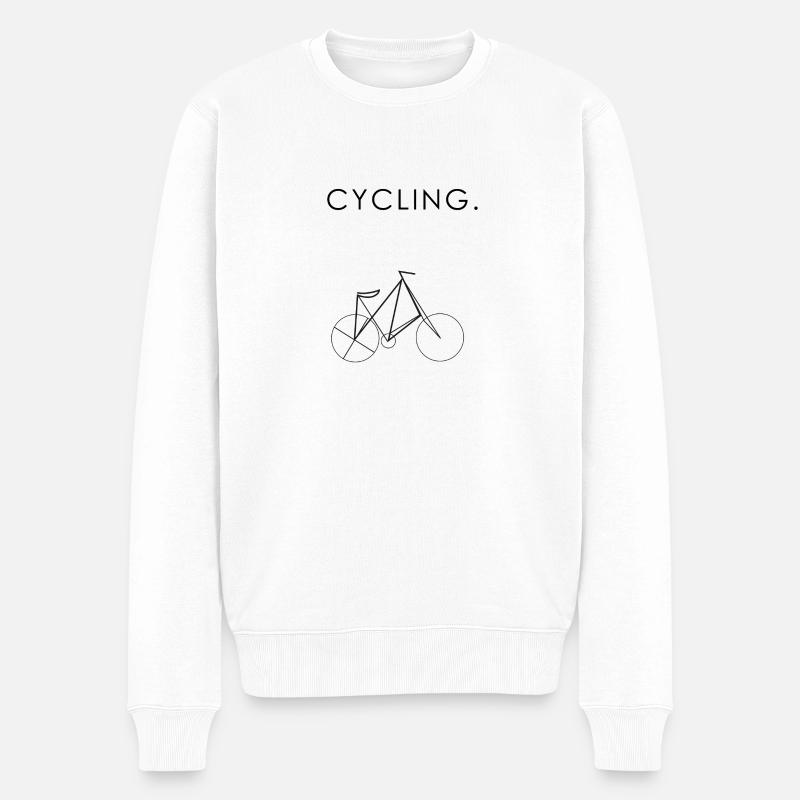 Vélo cadeau cadeau - Pull Premium bio Homme - blanc