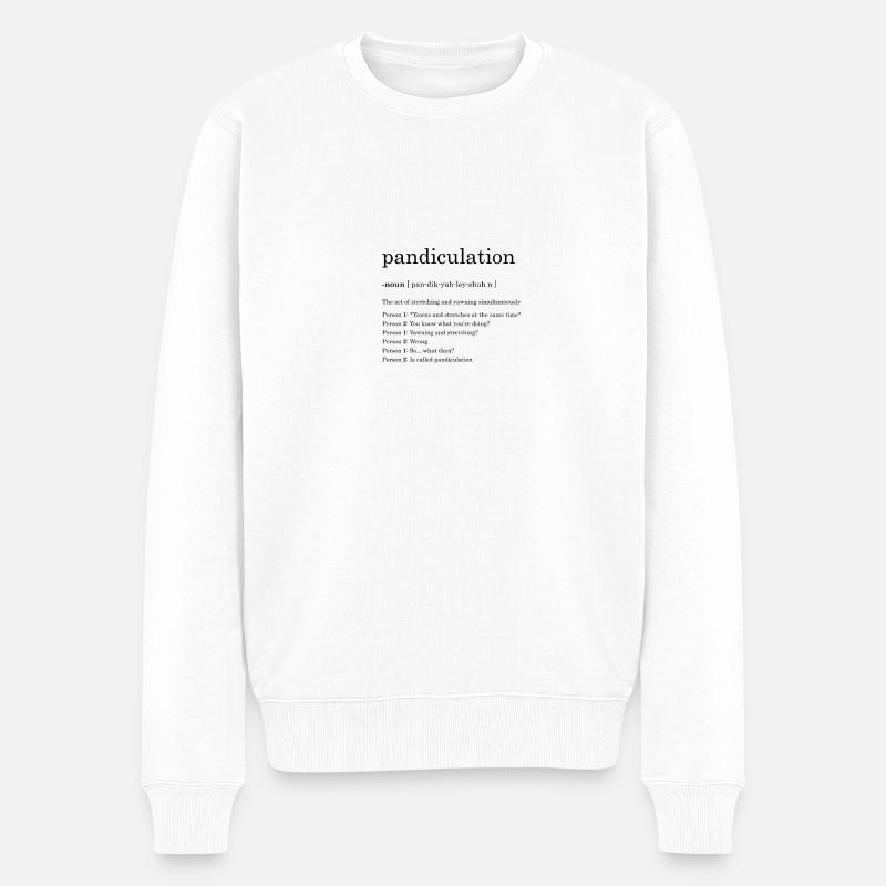 définition pandiculation - Pull Premium bio Homme - blanc