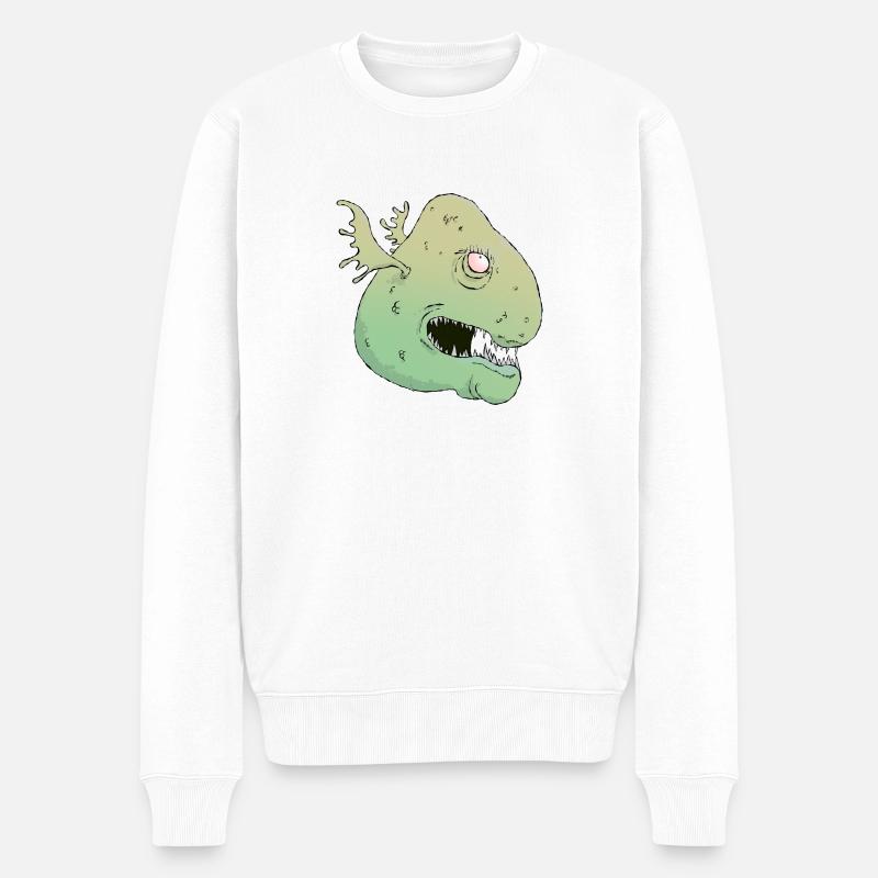 St George Louison - Männer Premium Bio Pullover - Weiß