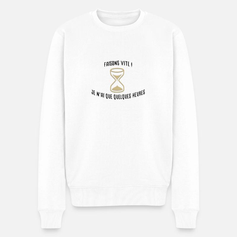 Faisons vite ! - Pull Premium bio Homme - blanc