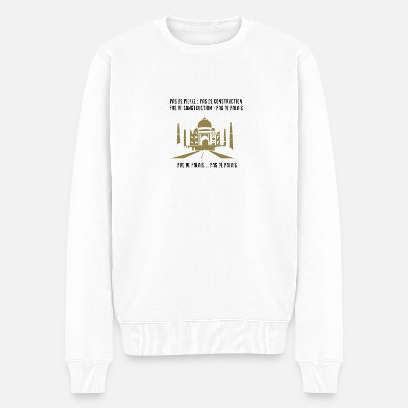 Pas de palais - Pull Premium bio Homme - blanc