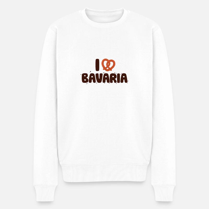 J'aime Bavière - Pull Premium bio Homme - blanc