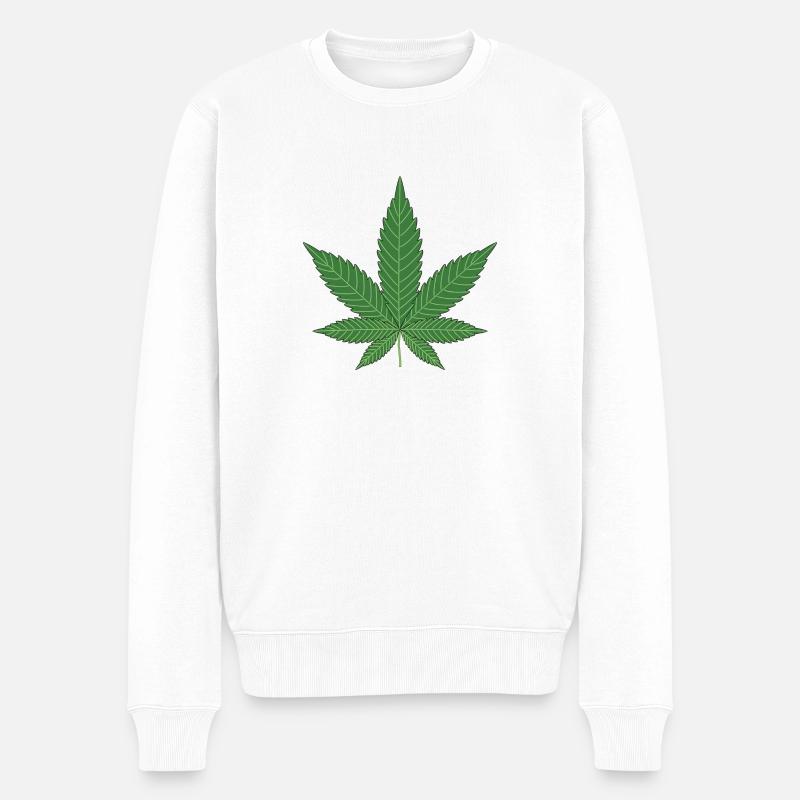 Feuille idée cadeau - Pull Premium bio Homme - blanc