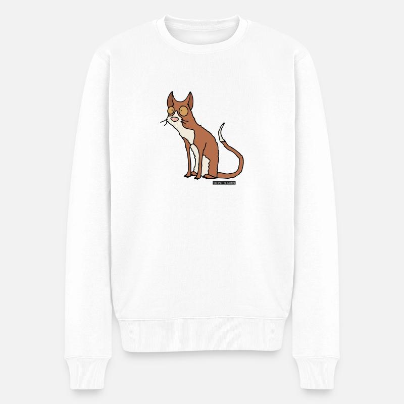 Cat - Rex Cornish - Pull Premium bio Homme - blanc