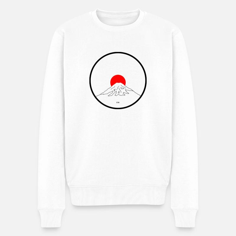 Mont Fuji - Pull Premium bio Homme - blanc