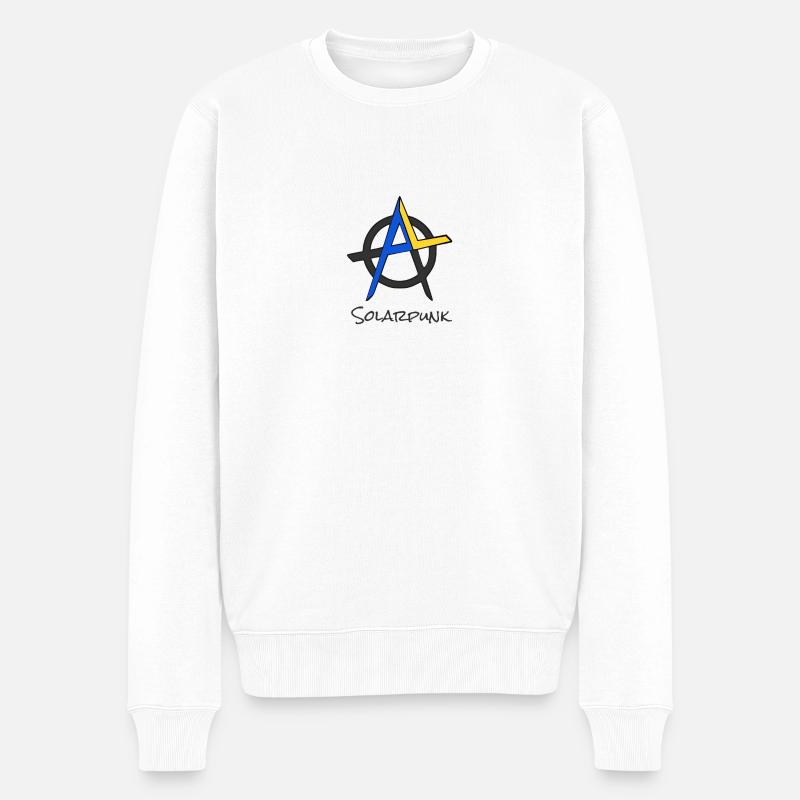 Anarchie - Solarpunk - Pull Premium bio Homme - blanc