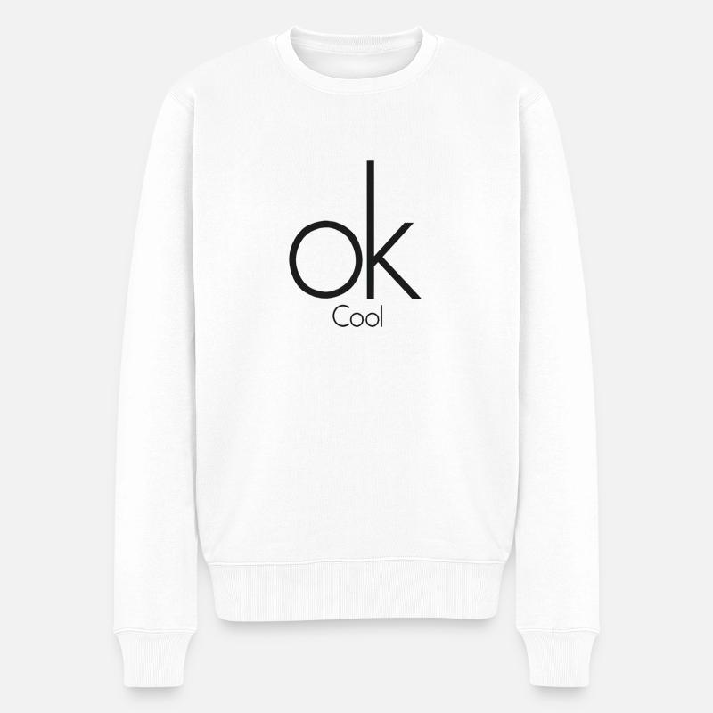 ok - Pull Premium bio Homme - blanc