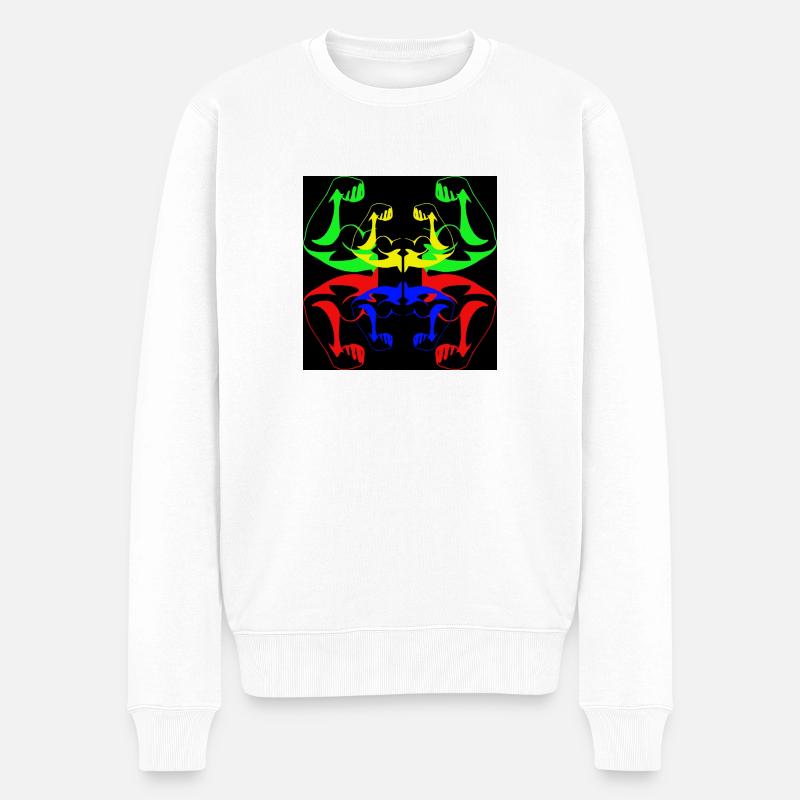 Black Powerful - Pull Premium bio Homme - blanc