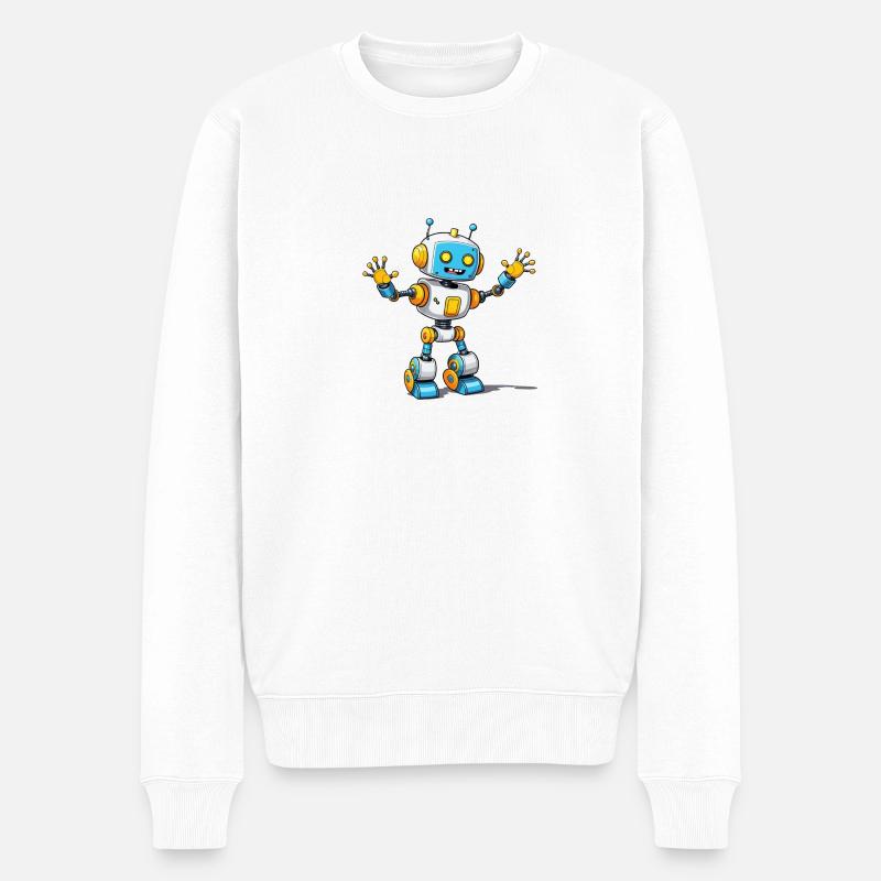 Motivation Algorithm - Männer Premium Bio Pullover - Weiß