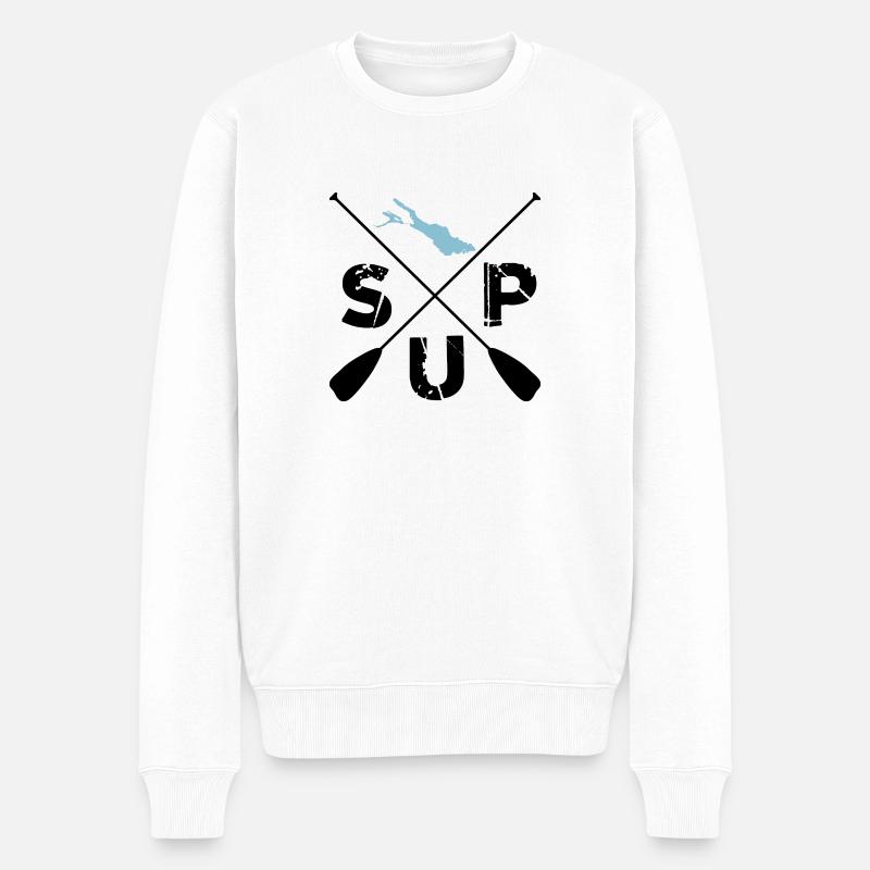 SUP - Pull Premium bio Homme - blanc