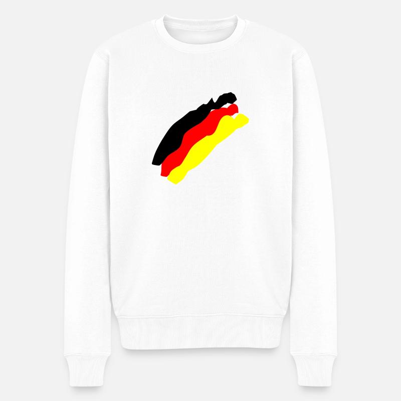 drapeau allemand - Pull Premium bio Homme - blanc