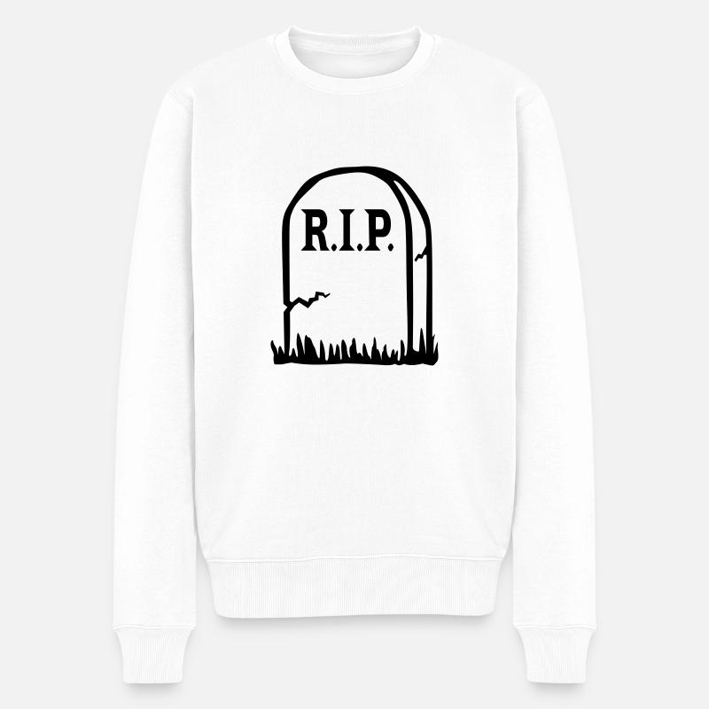 RIP - Mort - Pull Premium bio Homme - blanc