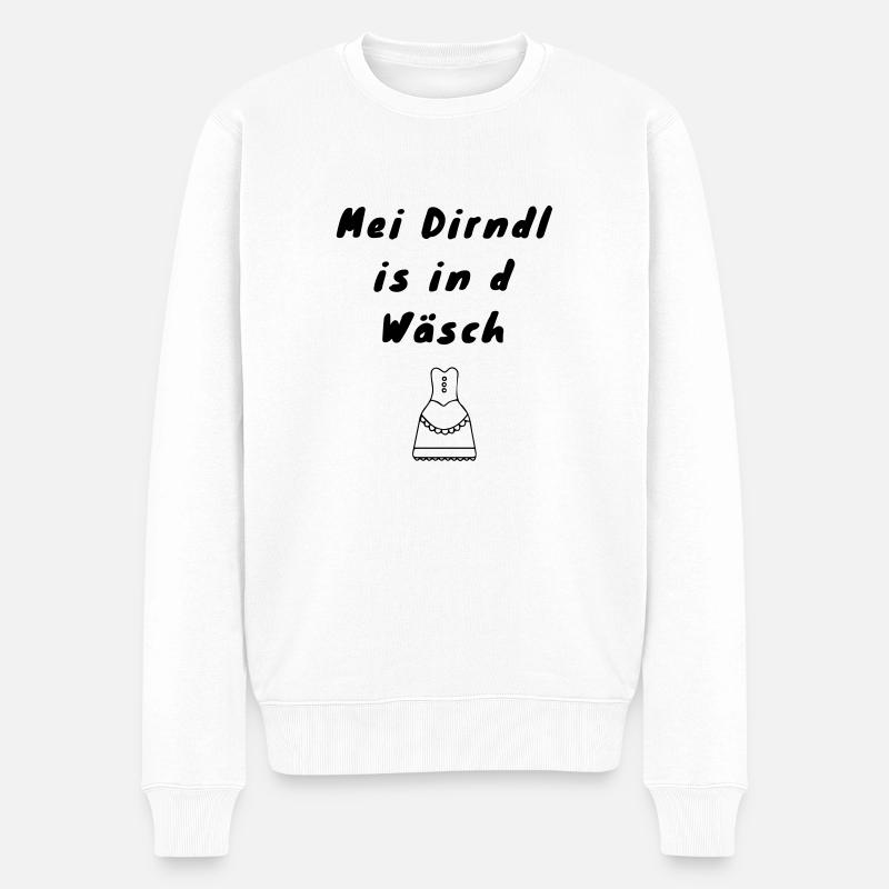 dirndl - Männer Premium Bio Pullover - Weiß