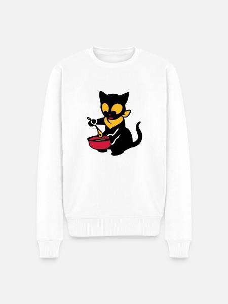 Georgie bowl - Men's Premium Organic Jumper - white
