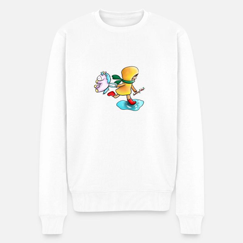 Couleur d'enfance - Pull Premium bio Homme - blanc