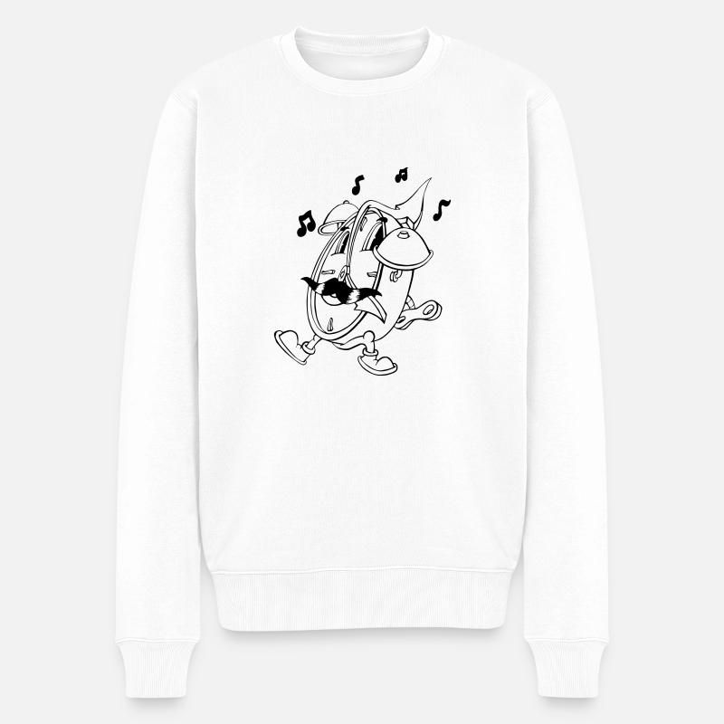 Réveil fou - Pull Premium bio Homme - blanc