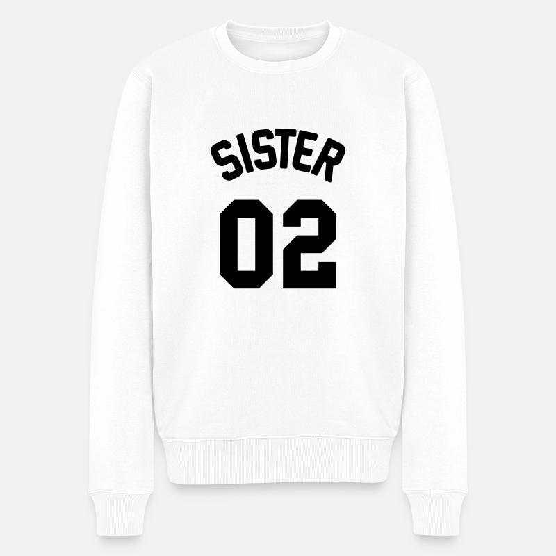 Sister 02 - Pull Premium bio Homme - blanc