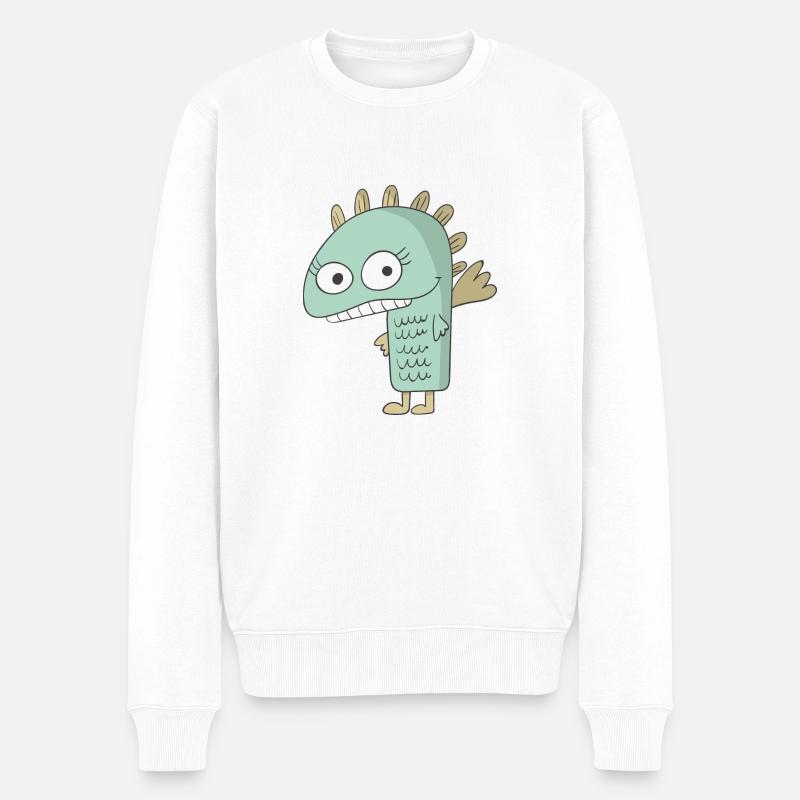 Monstres - Pull Premium bio Homme - blanc