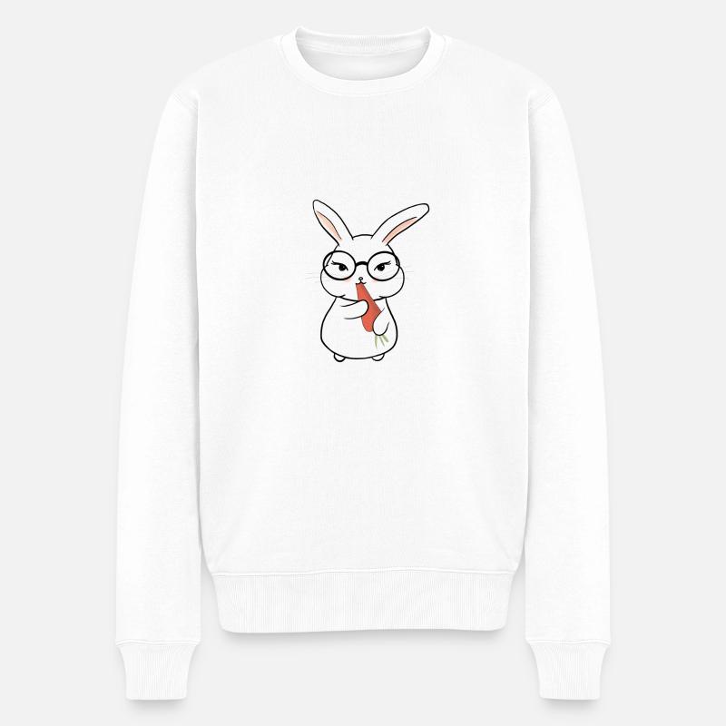 Doux petit lapin - Pull Premium bio Homme - blanc