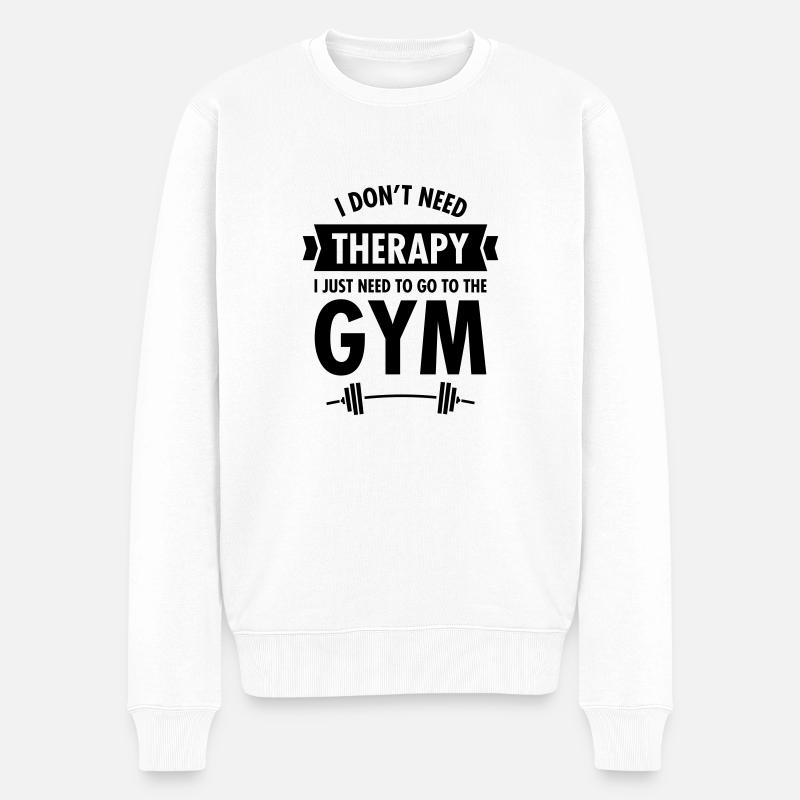 Therapy - Gym - Pull Premium bio Homme - blanc