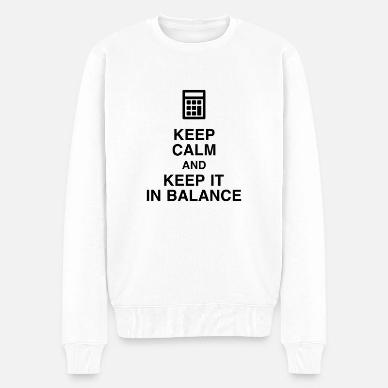 Accountant Accounting Buchhalter Comptable Compta - Men's Premium Organic Jumper - white