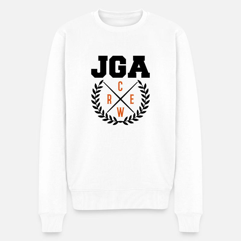 jga crew - Männer Premium Bio Pullover - Weiß