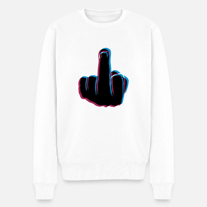 Baise toi 3D - Pull Premium bio Homme - blanc