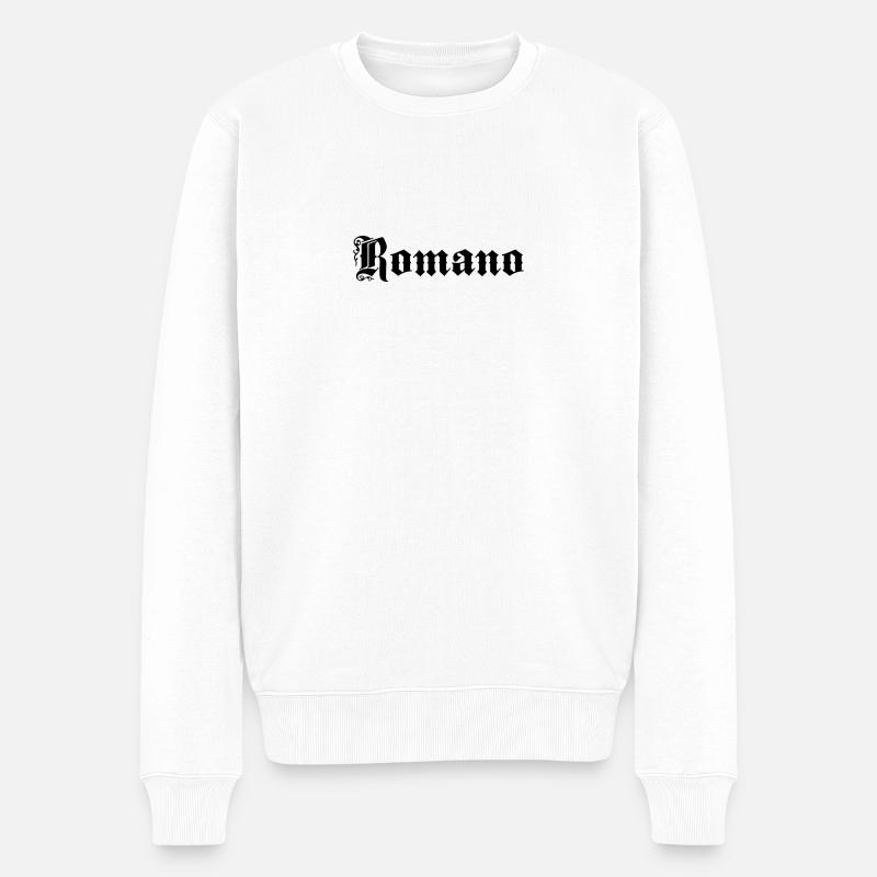 Romano - Männer Premium Bio Pullover - Weiß