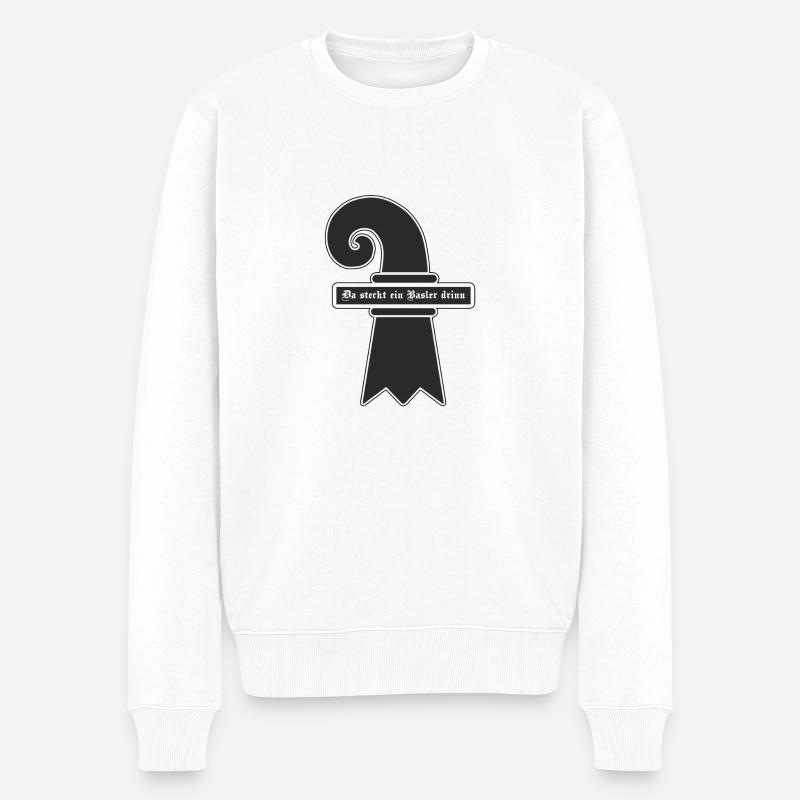 Basler - Männer Premium Bio Pullover - Weiß