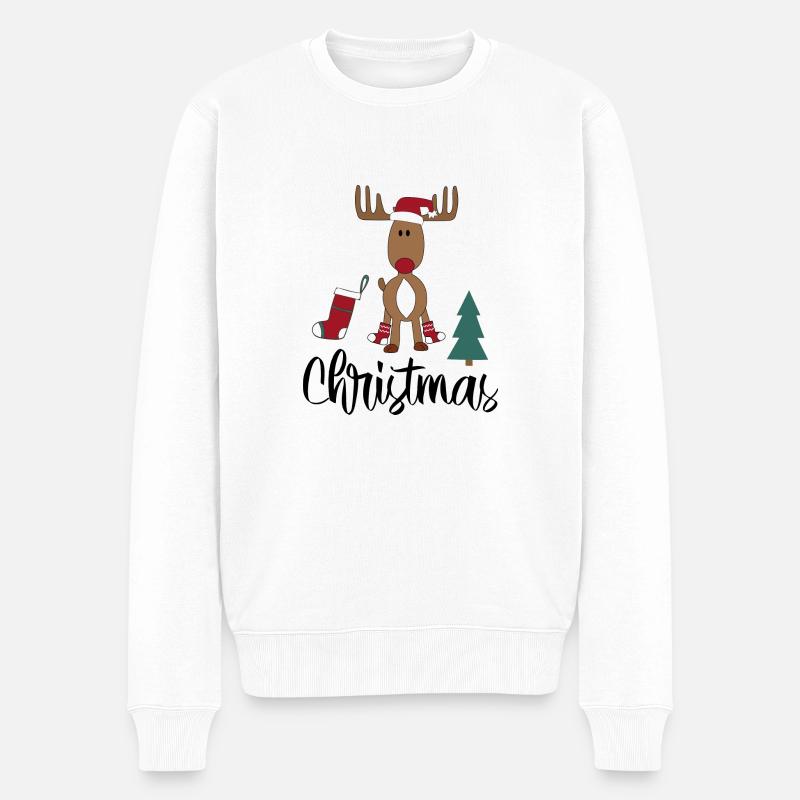 Noël - Pull Premium bio Homme - blanc