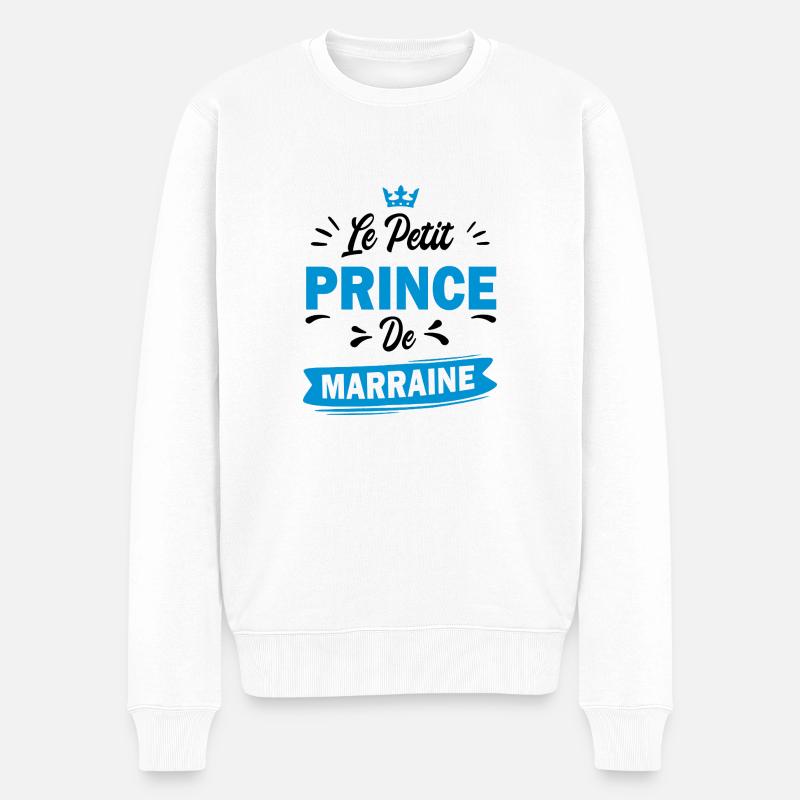 le Prince de marraine - Pull Premium bio Homme - blanc