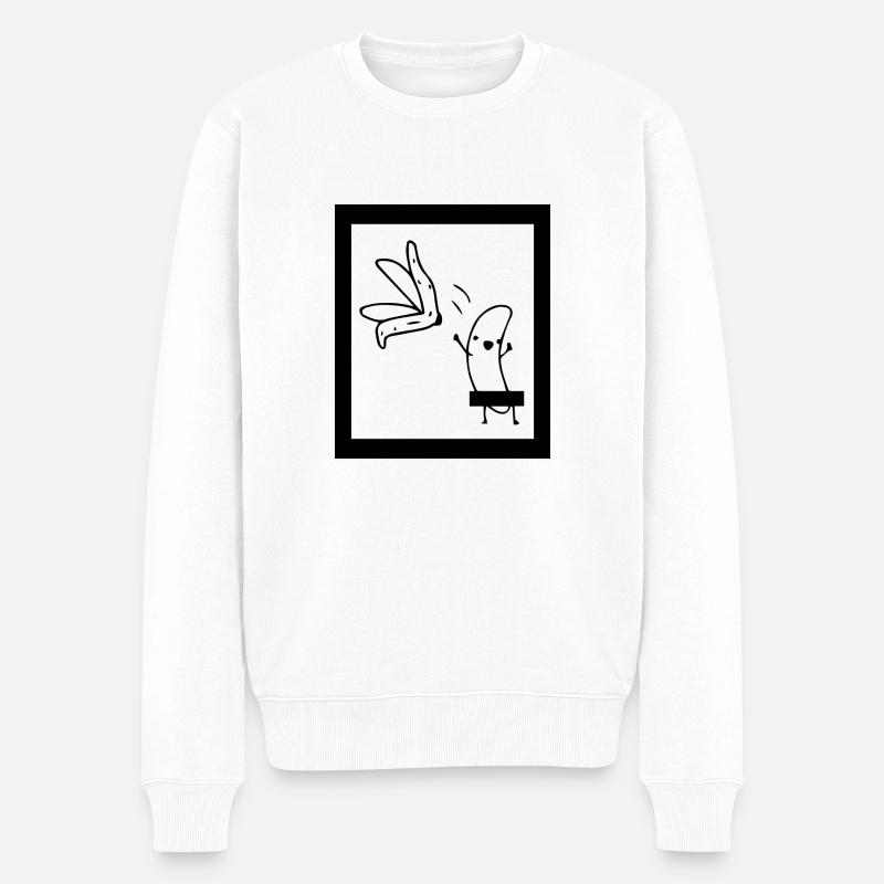 Fun Fun Drôle - Pull Premium bio Homme - blanc